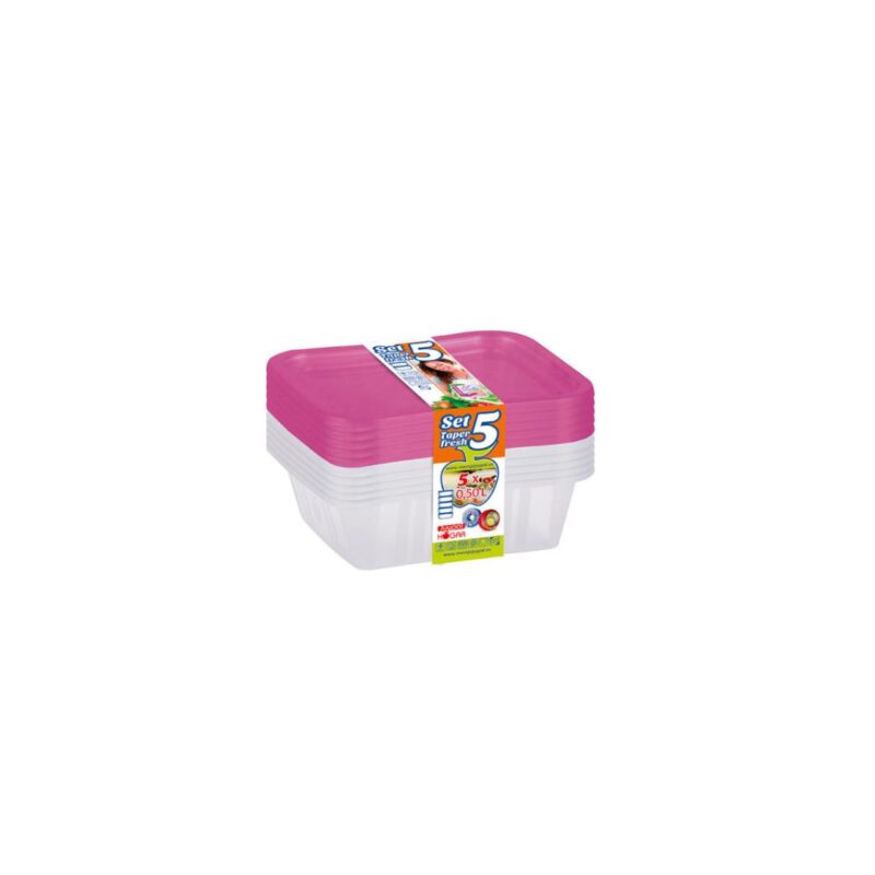 5-Piece Food Storage Box Set, each 0.5L - Image 4