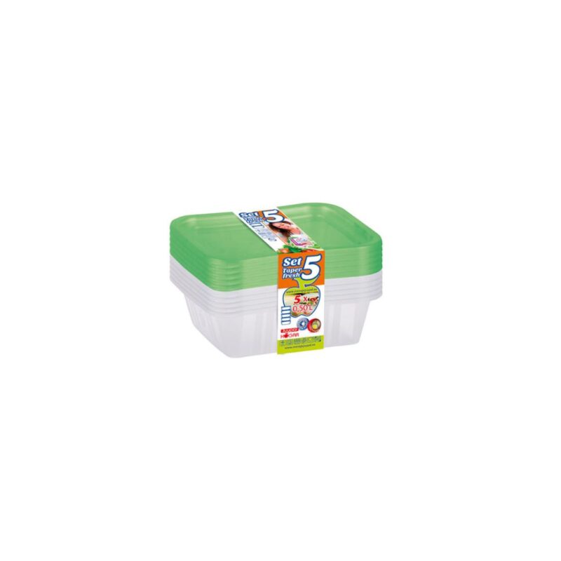 5-Piece Food Storage Box Set, each 0.5L - Image 2