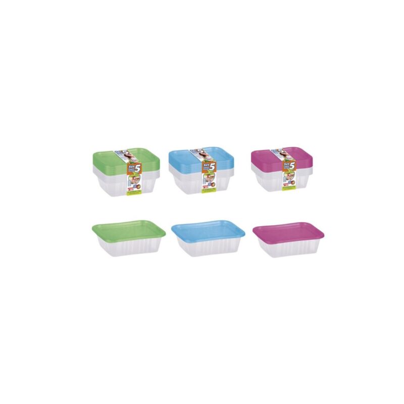 5-Piece Food Storage Box Set, each 0.5L