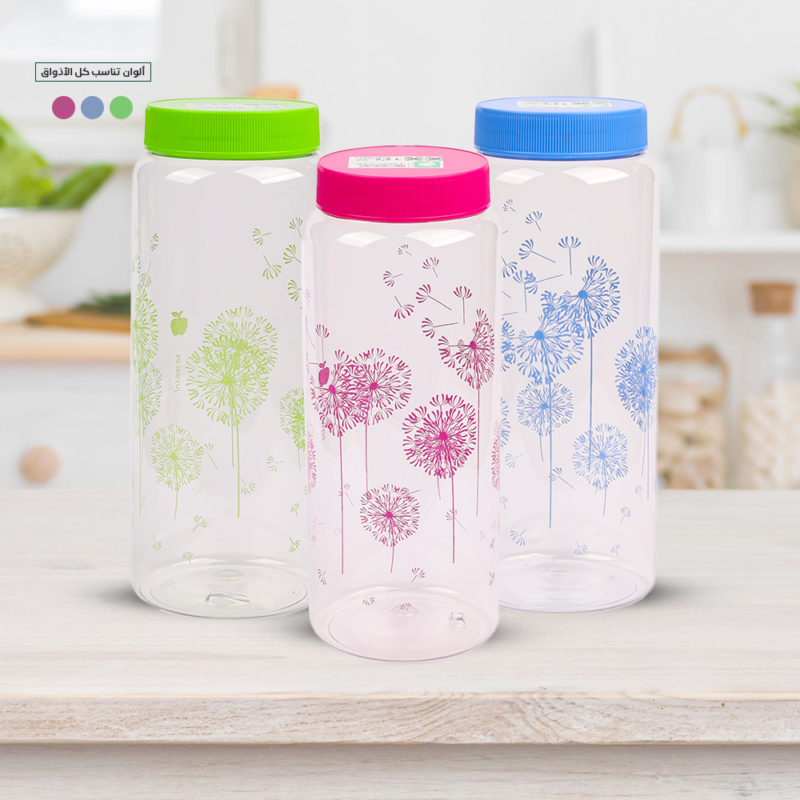 ⁦Airtight Transparent Decorative Screw on-lid Jar 2.20L⁩ - الصورة ⁦4⁩