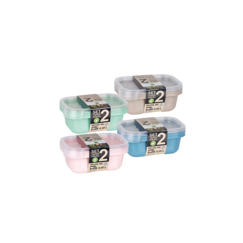 2-Piece Food Containers Set 0.5L