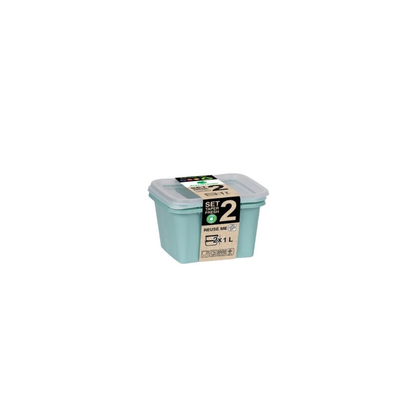 2-Piece Food Storage Box Set each 1L - Image 6