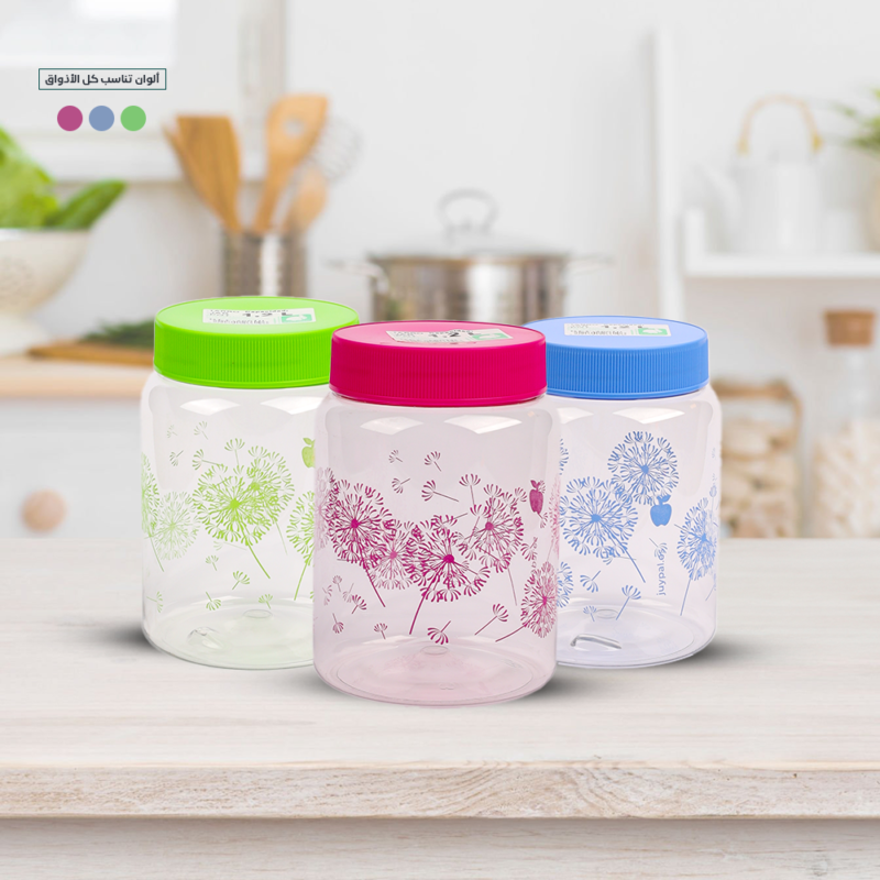 Airtight Transparent Decorative Screw on-lid Jar 1.2L - Image 5