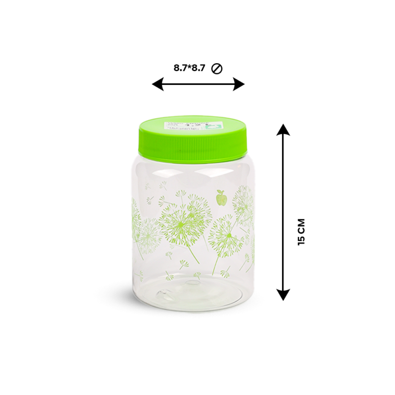 Airtight Transparent Decorative Screw on-lid Jar 1.2L - Image 6