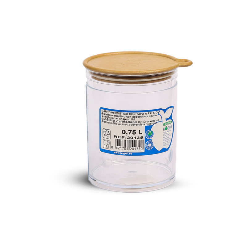 ⁦Airtight Transparent jar with pressure lid 0.75L⁩ - الصورة ⁦8⁩