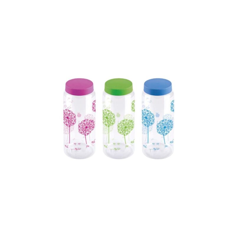 Airtight Transparent Decorative Screw on-lid Jar 2.20L