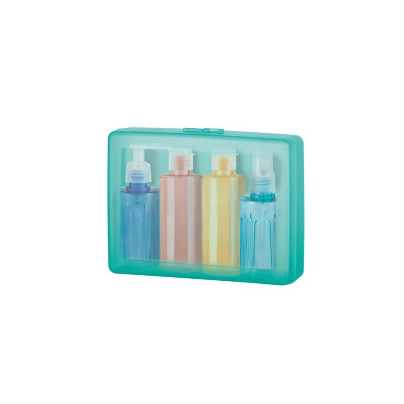 4Pcs Toiletry Travel Set, Makeup & Cleaning Travel Bag Set