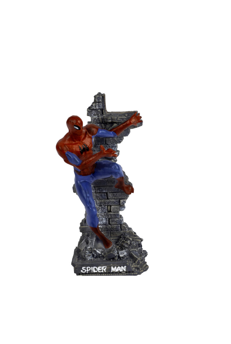 The climber Spider-Man Statue