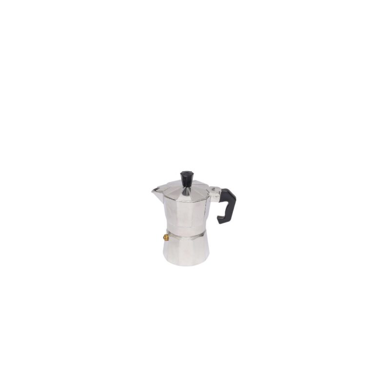 Moka Pot, Italian Moka & Espresso Maker with Ribbed Handle - Image 2