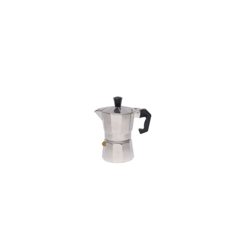 Moka Pot, Italian Moka & Espresso Maker with Ribbed Handle - Image 3