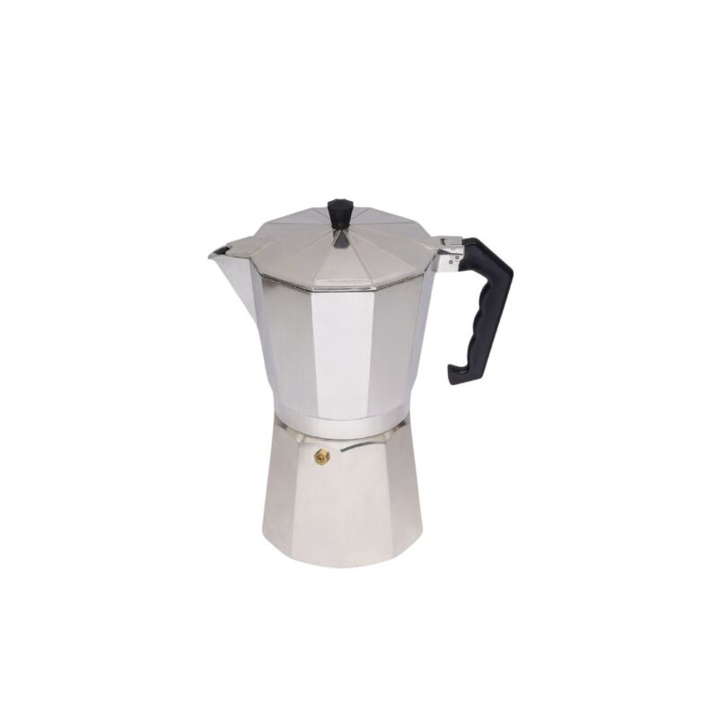 Moka Pot, Italian Moka & Espresso Maker with Ribbed Handle - Image 6