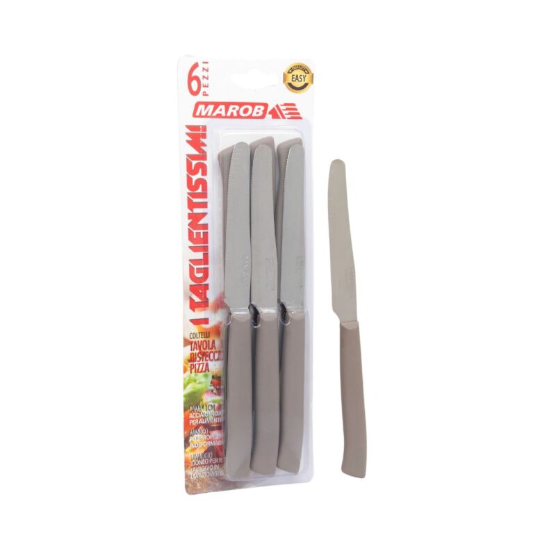 ⁦Half-Serrated Table & Steak Knife Set 6-Pieces 11cm⁩ - الصورة ⁦8⁩