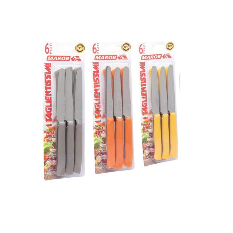 Half-Serrated Table & Steak Knife Set 6-Pieces 11cm