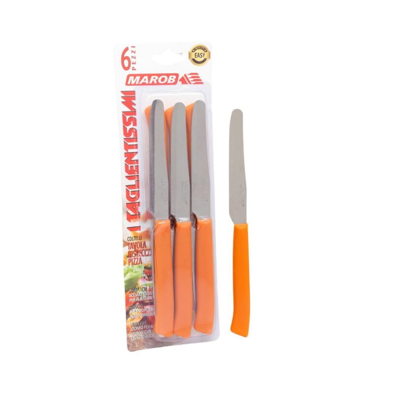 ⁦Half-Serrated Table & Steak Knife Set 6-Pieces 11cm⁩ - الصورة ⁦2⁩