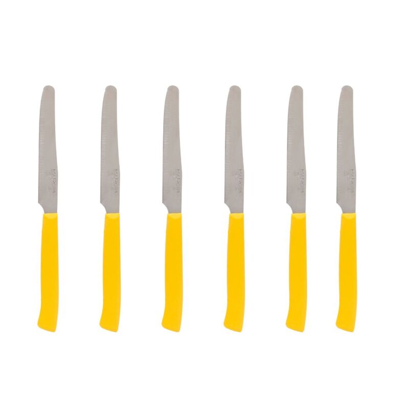 ⁦Half-Serrated Table & Steak Knife Set 6-Pieces 11cm⁩ - الصورة ⁦4⁩