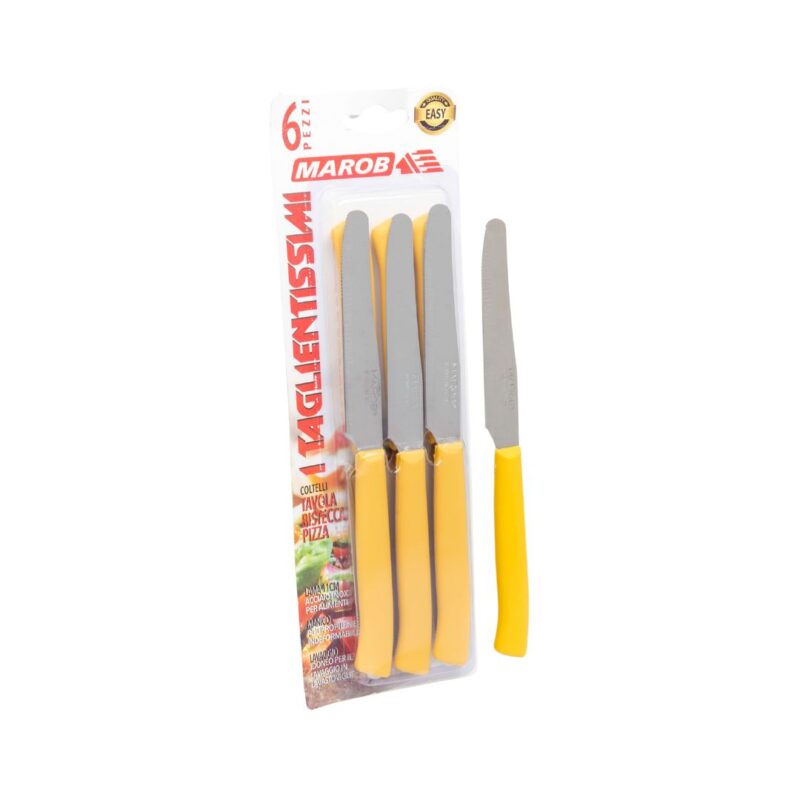 ⁦Half-Serrated Table & Steak Knife Set 6-Pieces 11cm⁩ - الصورة ⁦5⁩
