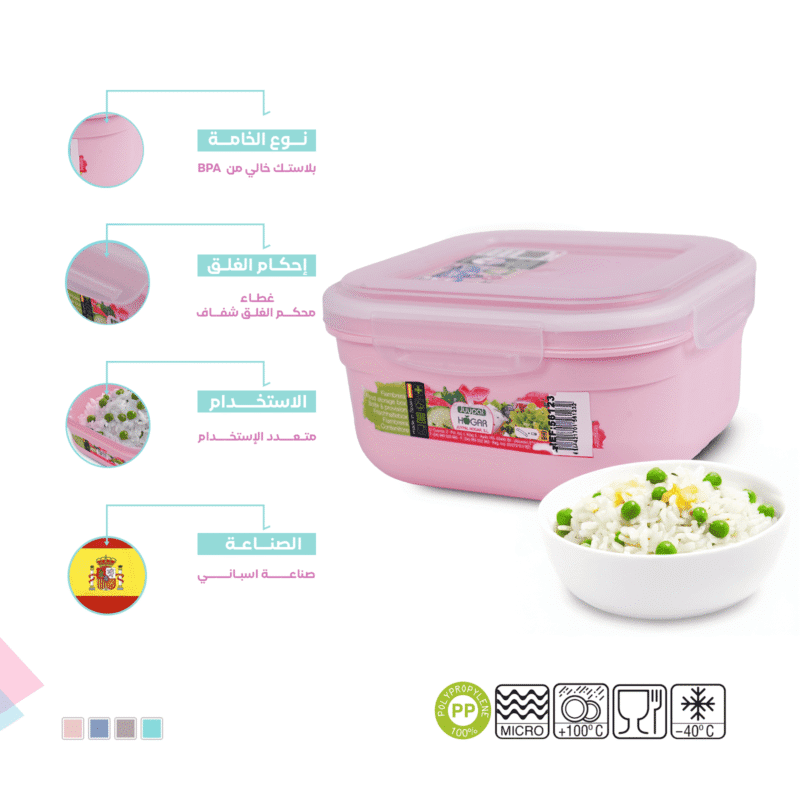 Lunch box with clip lock Spanish made and BPA free - Image 39