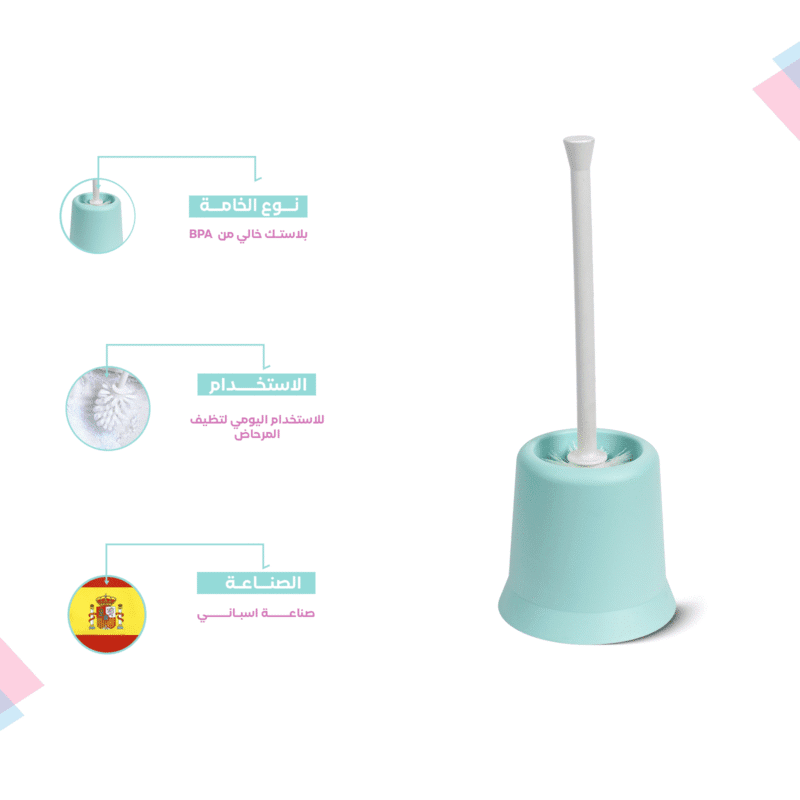 toilet brush with holder Made of environmentally friendly polypropylene - Image 17