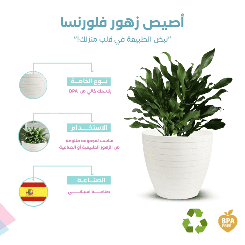 ⁦round flower pot design Suitable for use at different temperatures.⁩ - الصورة ⁦23⁩