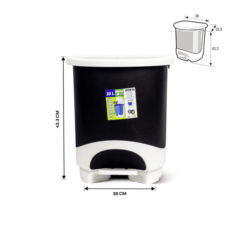 ⁦plastic trash bin with pedal Made of strong and elegant Spanish plastic⁩ - الصورة ⁦65⁩