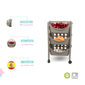 Plastic Trolley with Wheels