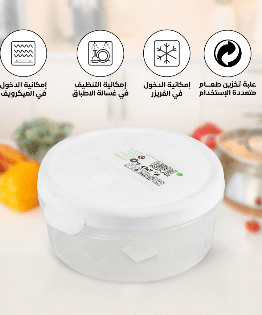 Freezer friendly white food storage box