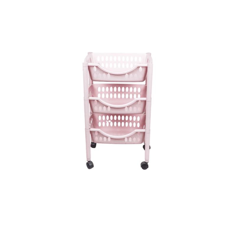Plastic trolley with wheels for kitchen 3 Tier - Image 58