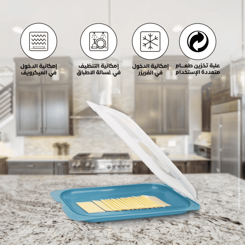 Deli meat storage container with lid for fridge - Image 6