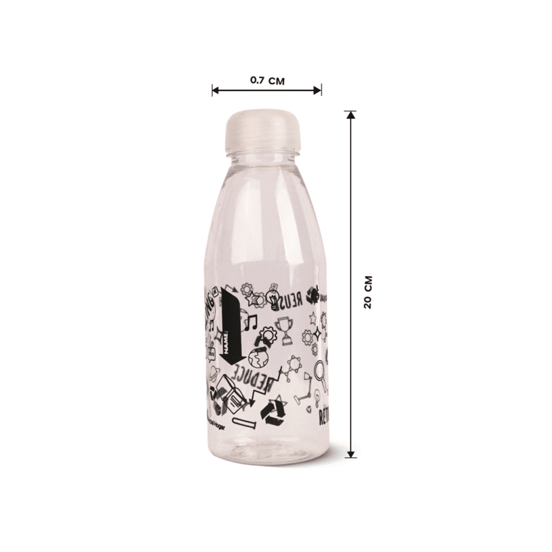 ⁦decorated multi use water bottle 0.55 L available with different colors and decore⁩ - الصورة ⁦5⁩