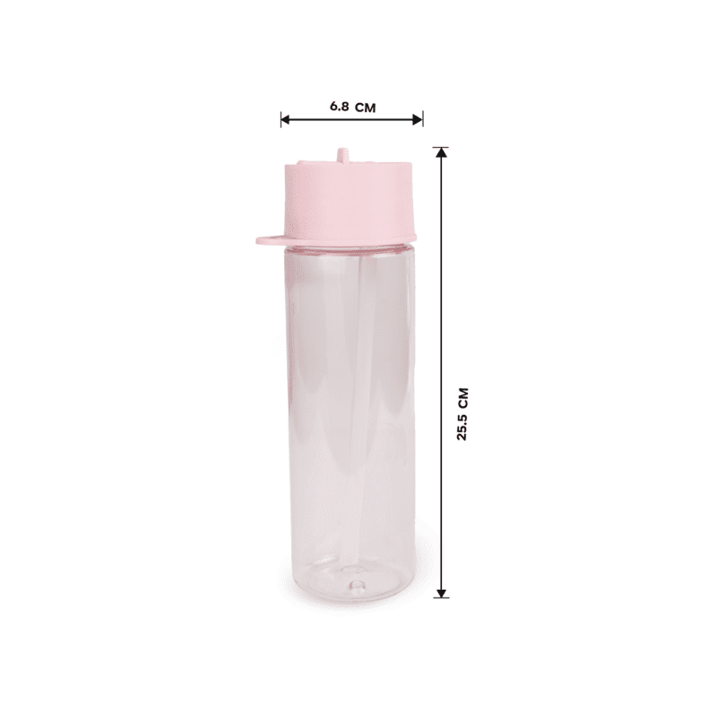 bottle with straw and lid 600 ML available in different colors - Image 11