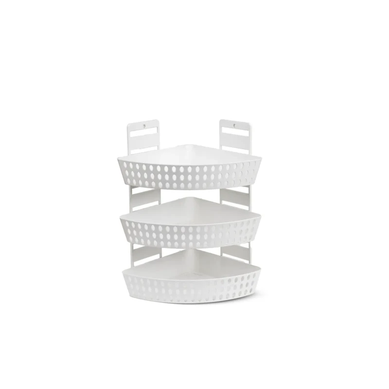 bathroom corner shelf plastic 3 tier 1