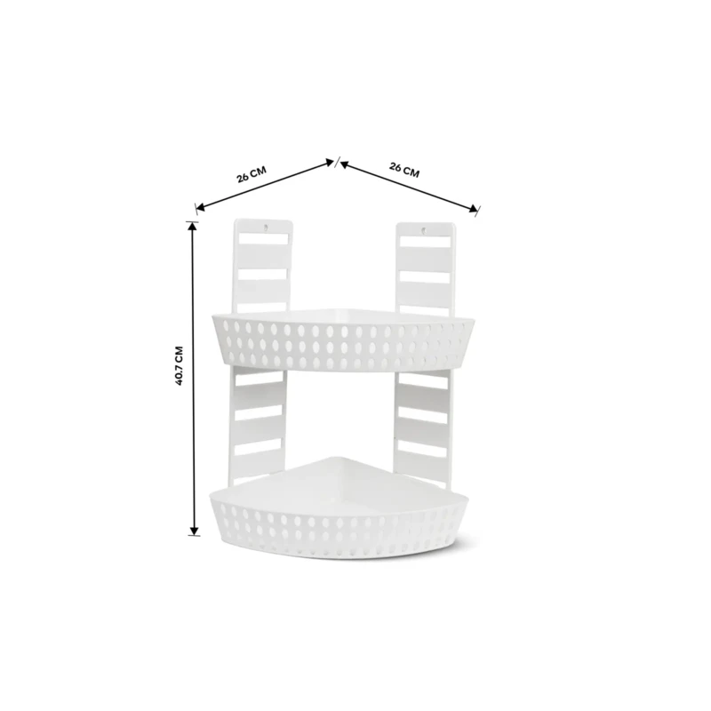 bathroom corner shelf plastic with size dimensions
