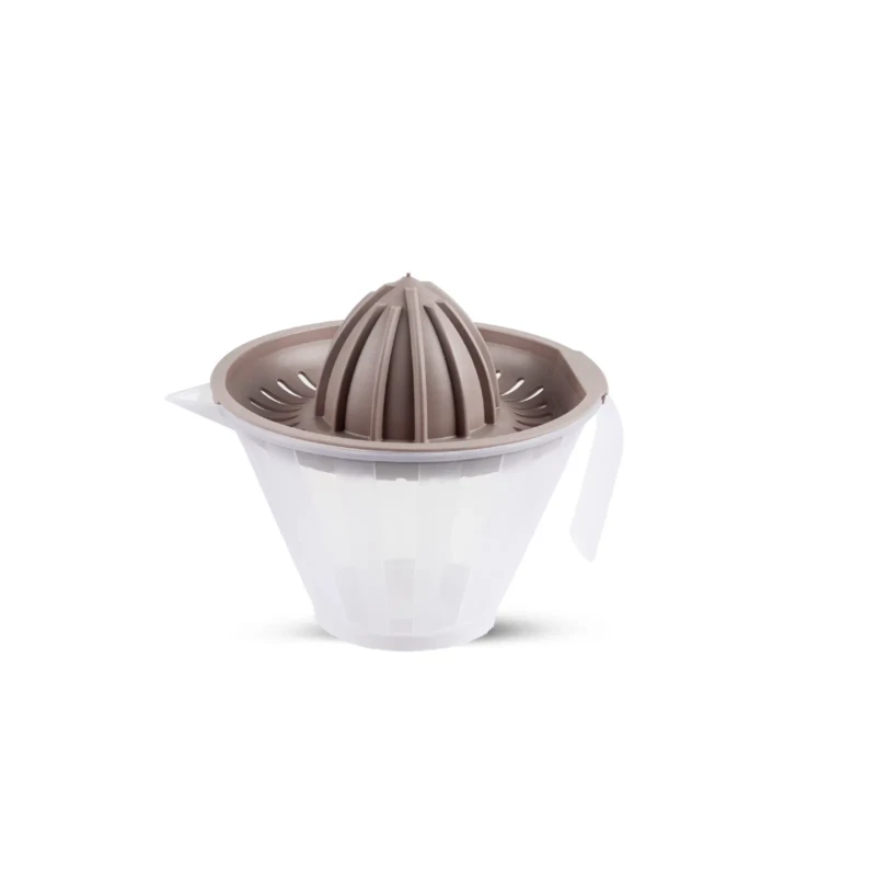beige manual citrus juicer for 2 cups