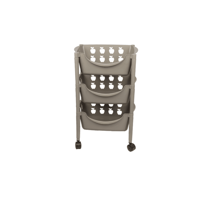 Plastic trolley with wheels for kitchen 3 Tier - Image 28