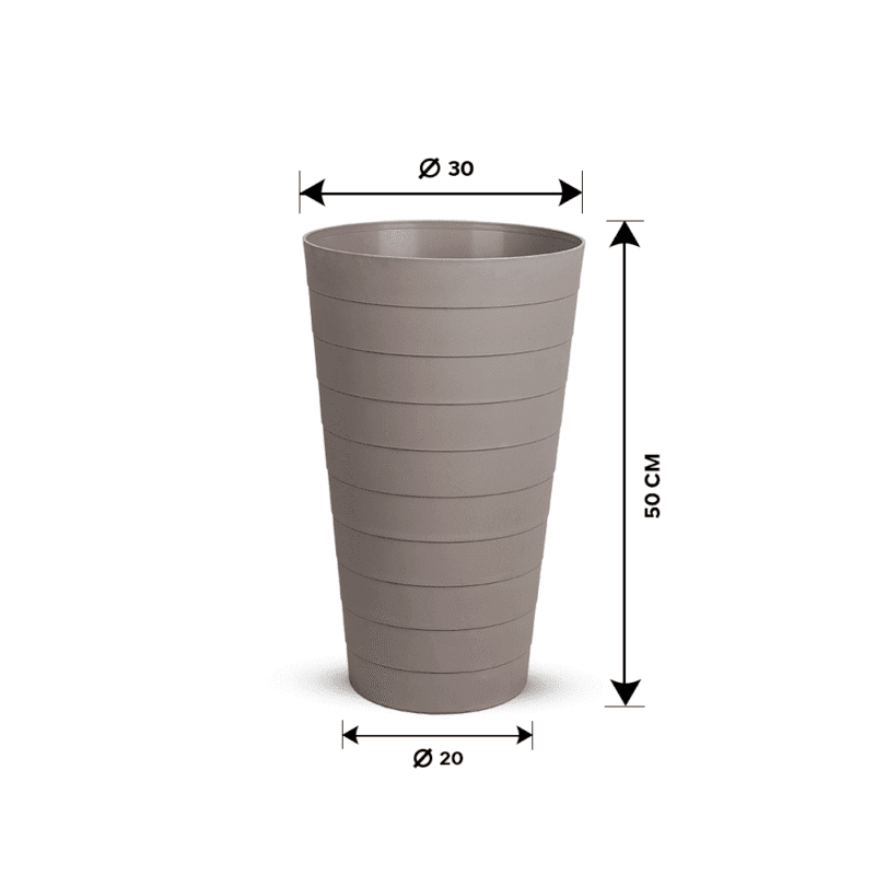 ⁦conical flower pot design Safe with all temperatures.⁩ - الصورة ⁦2⁩