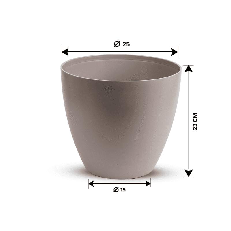 ⁦venezia round flower pot design Resistant to weather and heat fluctuations⁩ - الصورة ⁦2⁩