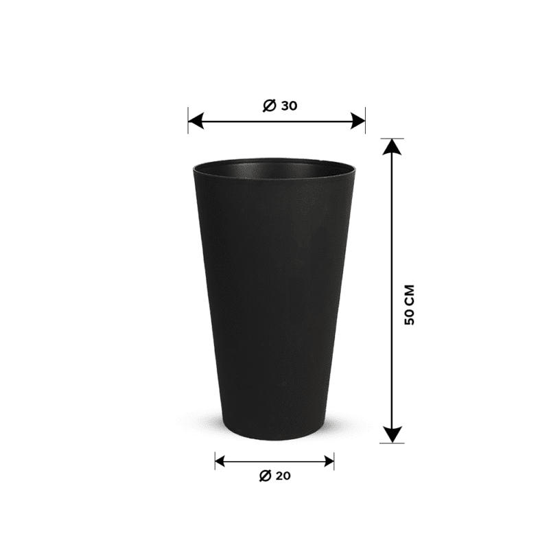 venezia conical flower pot design Made of high quality Spanish plastic - Image 4