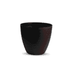 black round flower pot