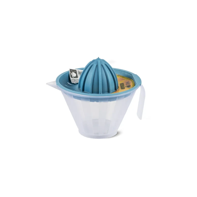 blue manual citrus juicer for 2 cups