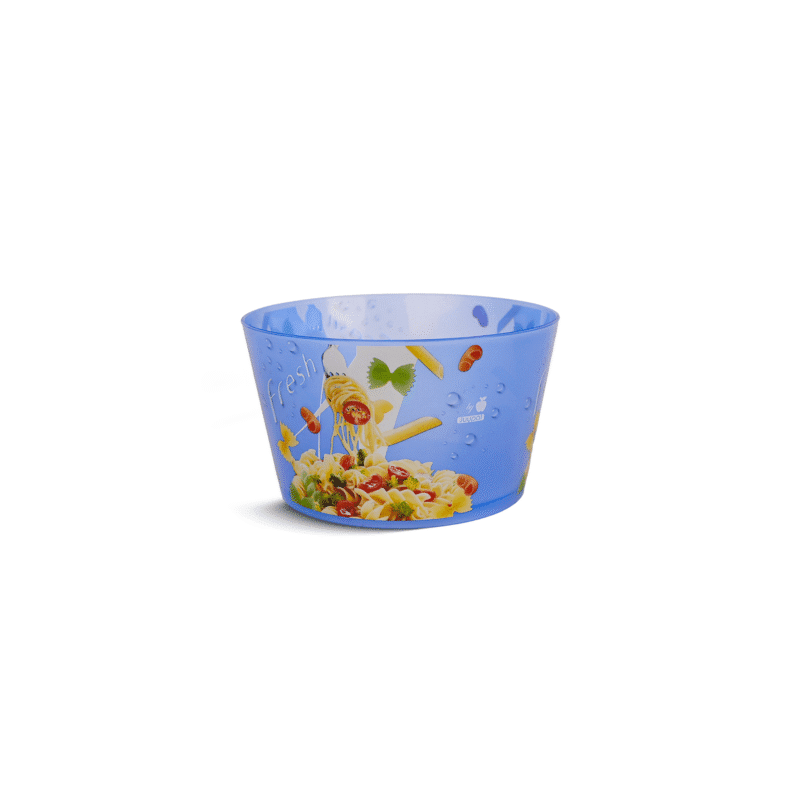 transparent plastic salad bowl BPA-free for health maintenance