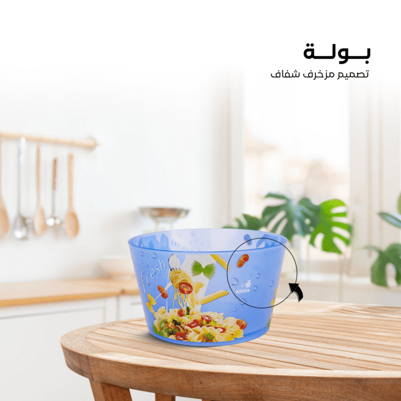 ⁦transparent plastic salad bowl BPA-free for health maintenance⁩ - الصورة ⁦30⁩