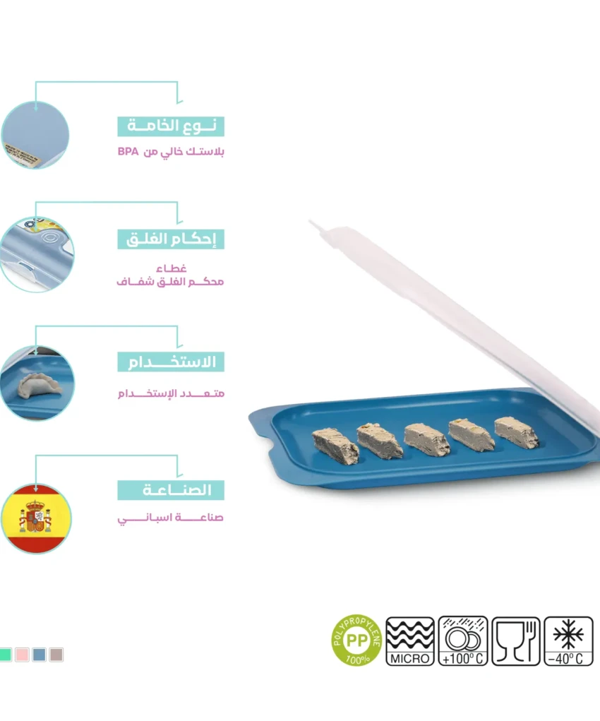 BPA free meat container with secure lids