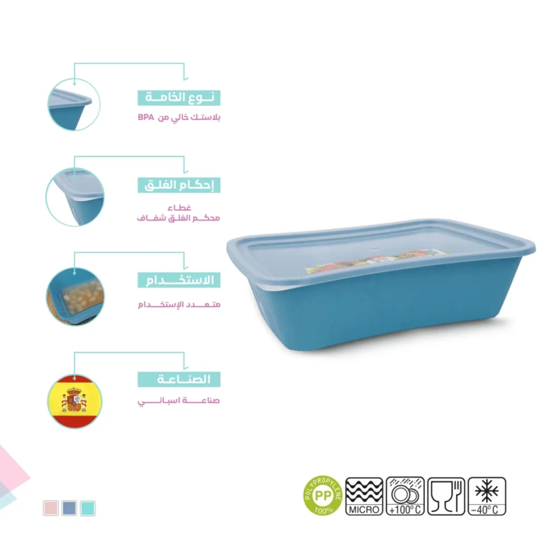 BPA free rectangular food storage