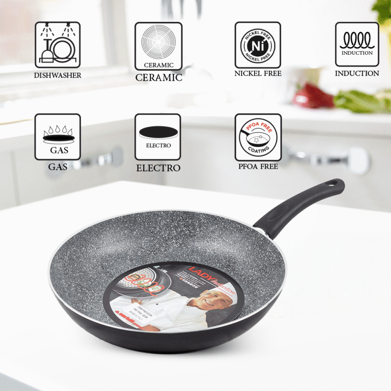 ⁦nonstick granite frying pan Different sizes⁩ - الصورة ⁦20⁩