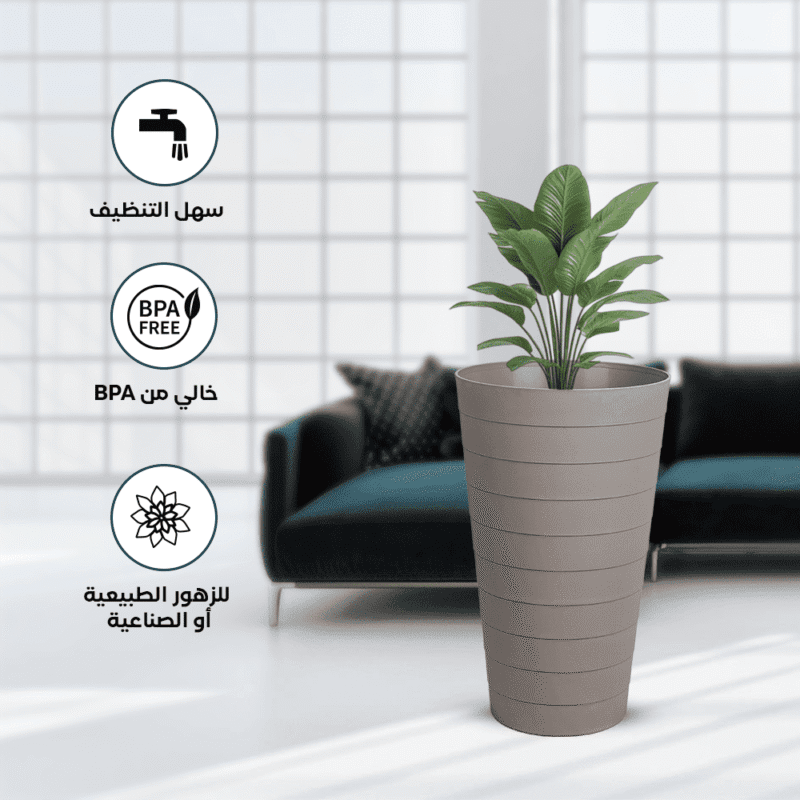 ⁦conical flower pot design Safe with all temperatures.⁩ - الصورة ⁦20⁩