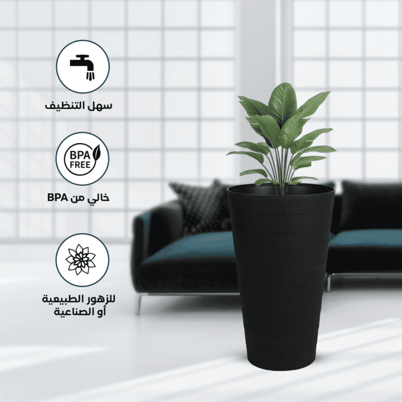 ⁦conical flower pot design Safe with all temperatures.⁩ - الصورة ⁦26⁩
