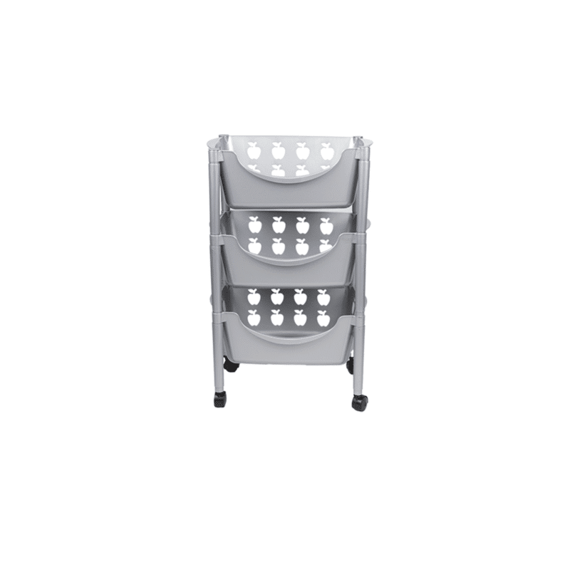 Plastic trolley with wheels for kitchen 3 Tier - Image 17