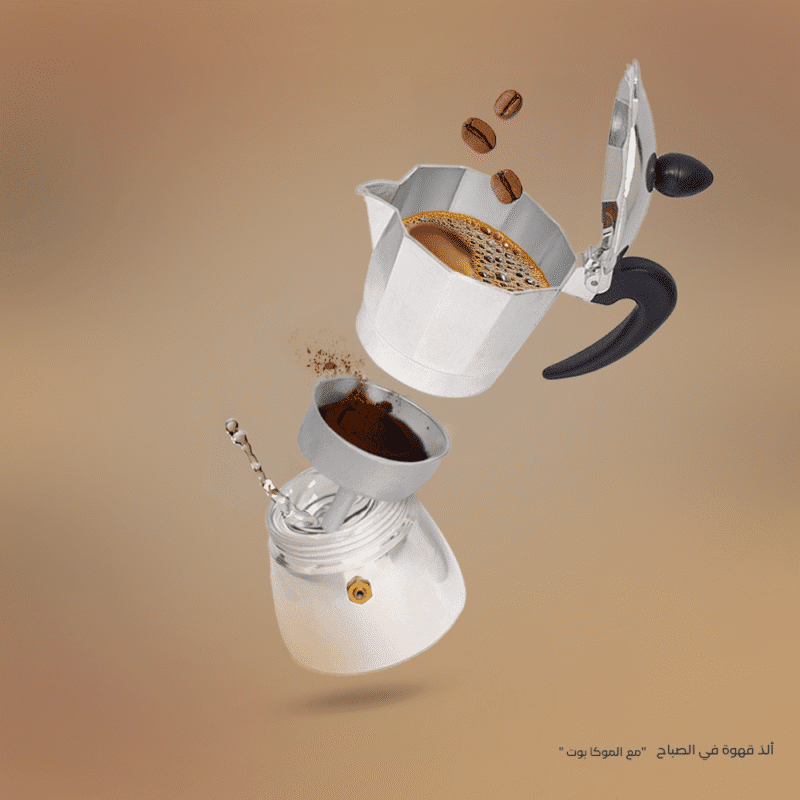 ⁦Italian stovetop espresso maker Different sizes⁩ - الصورة ⁦13⁩