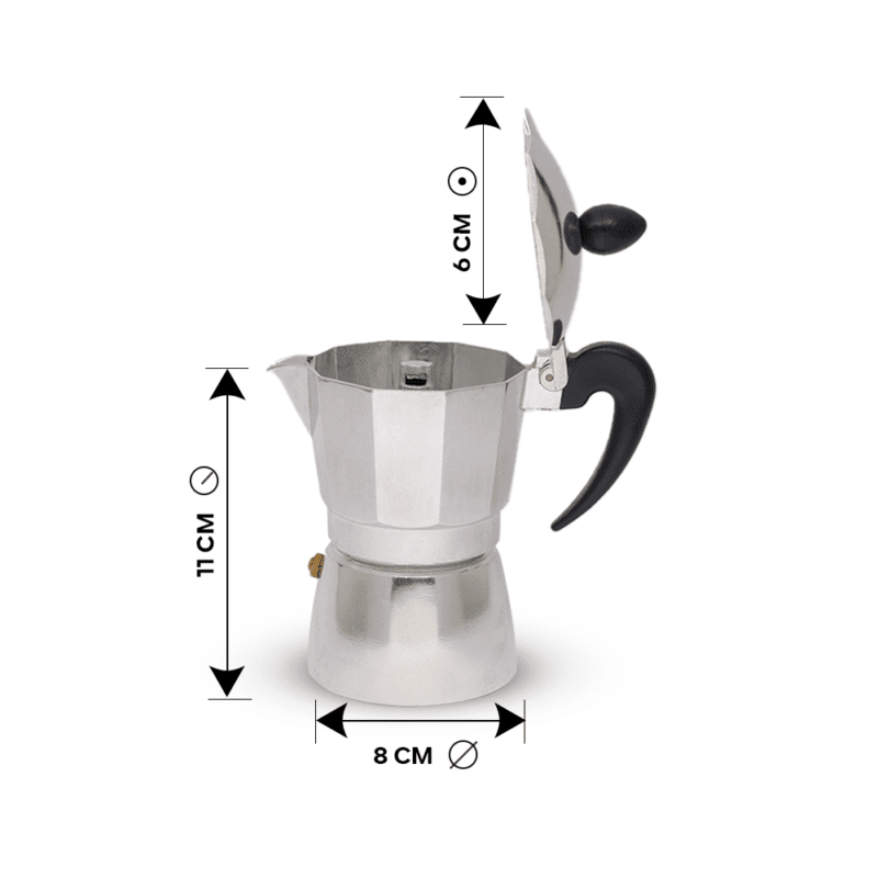 ⁦Italian stovetop espresso maker Different sizes⁩ - الصورة ⁦15⁩