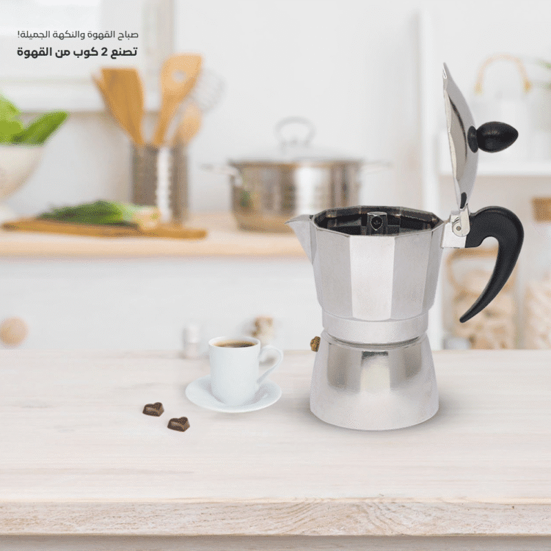 ⁦Italian stovetop espresso maker Different sizes⁩ - الصورة ⁦11⁩